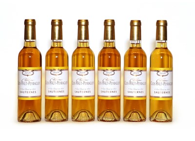 Lot 305 - Clos Haut-Peyraguey, 1er Cru Classe, Sauternes, 2005, six half bottles