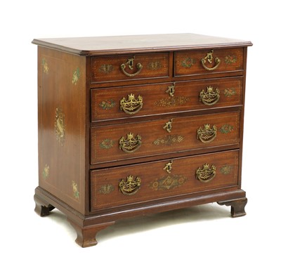 Lot 364 - A Sheraton Revival mahogany chest of drawers