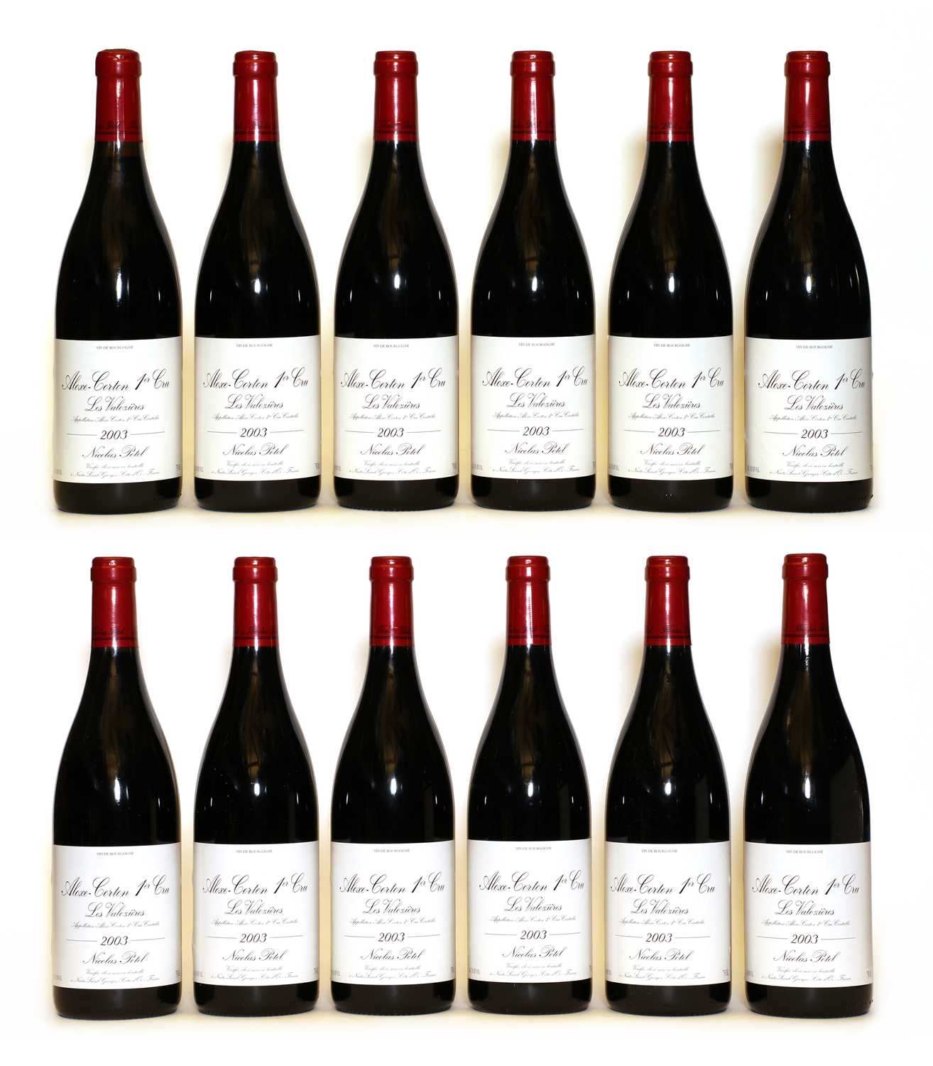 Lot 51 - Aloxe-Corton, 1er Cru, Les Valozieres, Nicolas Potel, 2003, twelve bottles (boxed)