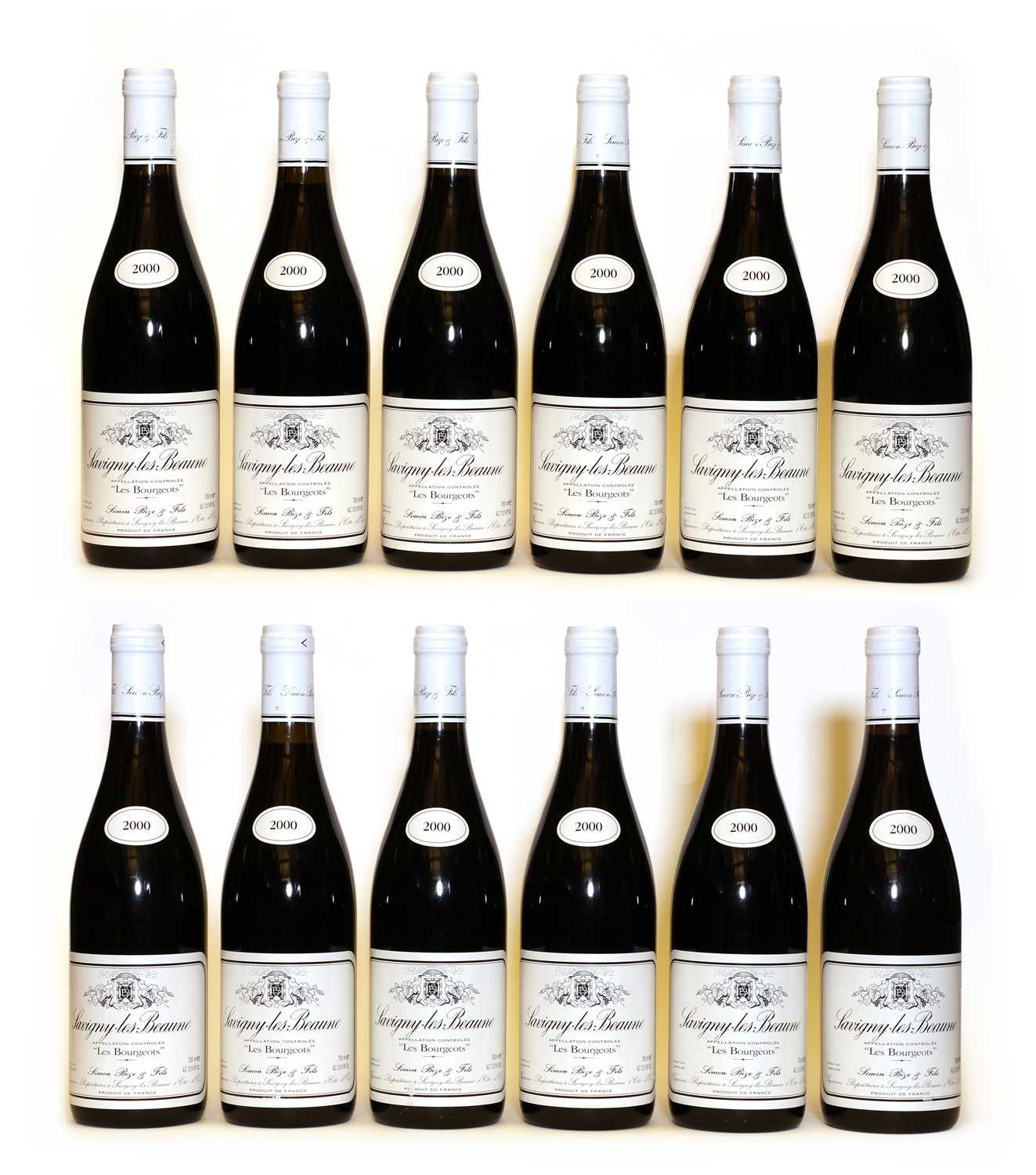 Lot 57 - Savigny-Les-Beaune, 1er Cru, Les Bourgeots, Simon Bize, 2000, twelve bottles (boxed)