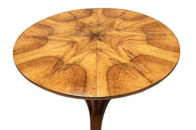 Lot 455 - A walnut Biedermeier centre table