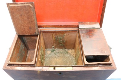 Lot 75 - An early 20th century Kingwood glove box