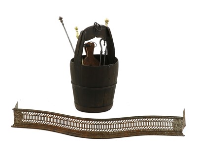 Lot 510 - A coopered kindling bucket