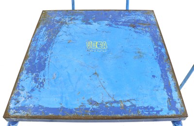 Lot 426 - A blue-painted 'Vega 2000' cafe table