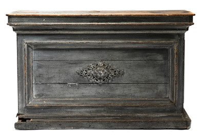 Lot 688 - A French provincial painted shop counter