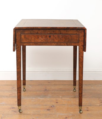 Lot 692 - A George III burr yew Pembroke table