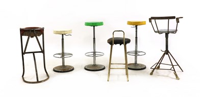 Lot 421 - Six various bar stools