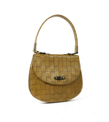 Lot 253 - A vintage Roger Saul for Mulberry woven coated leather handbag
