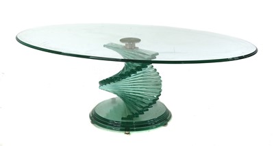 Lot 629 - A glass coffee table