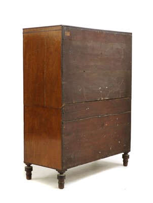 Lot 384 - A North European mahogany chest of drawers