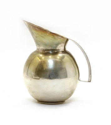 Lot 38 - A Continental silver water pitcher