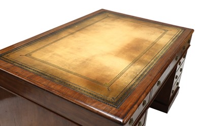 Lot 199 - A late Regency mahogany partners' desk