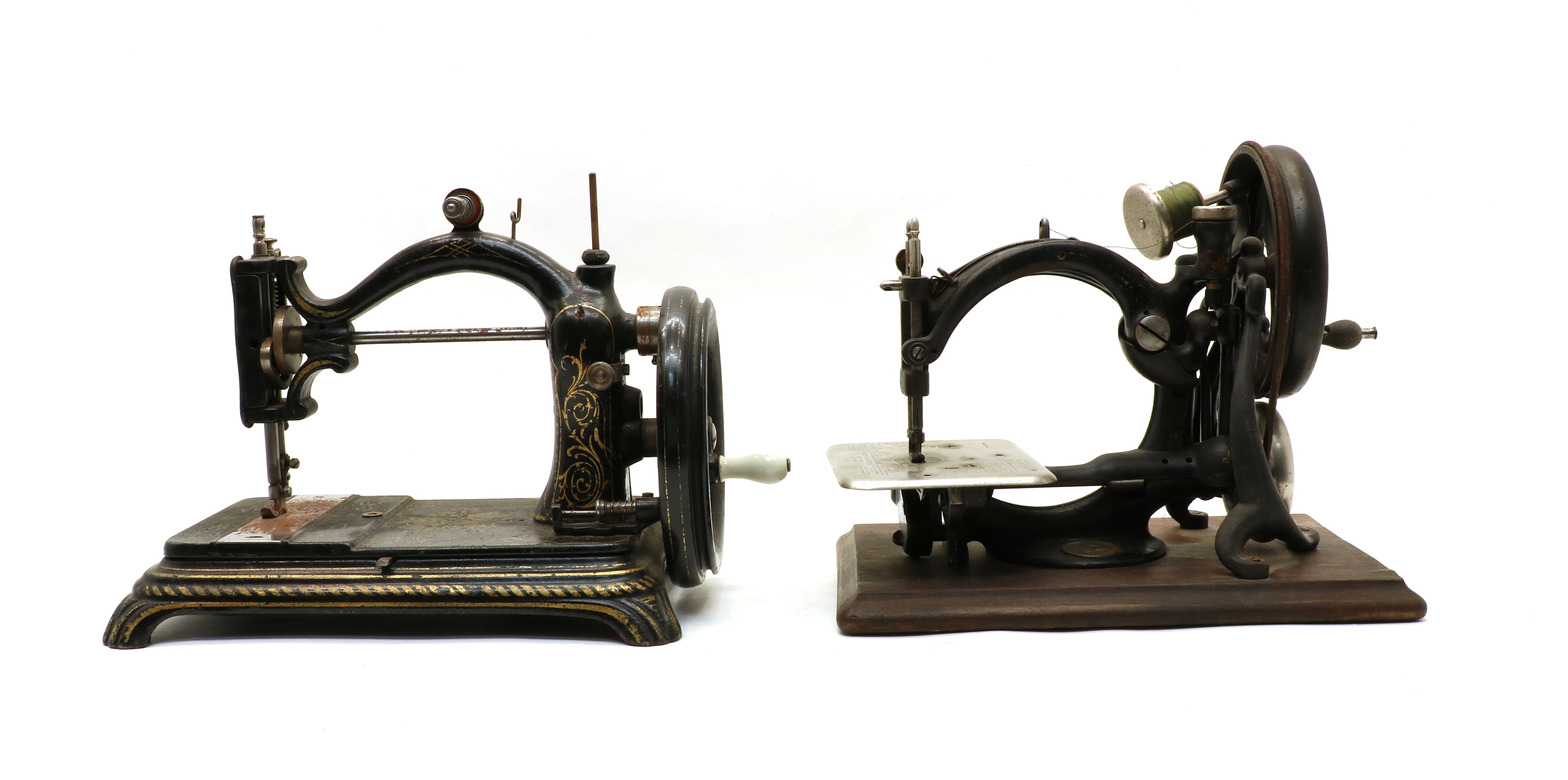 Lot 181 A Wilcox & Gibbs sewing machine,