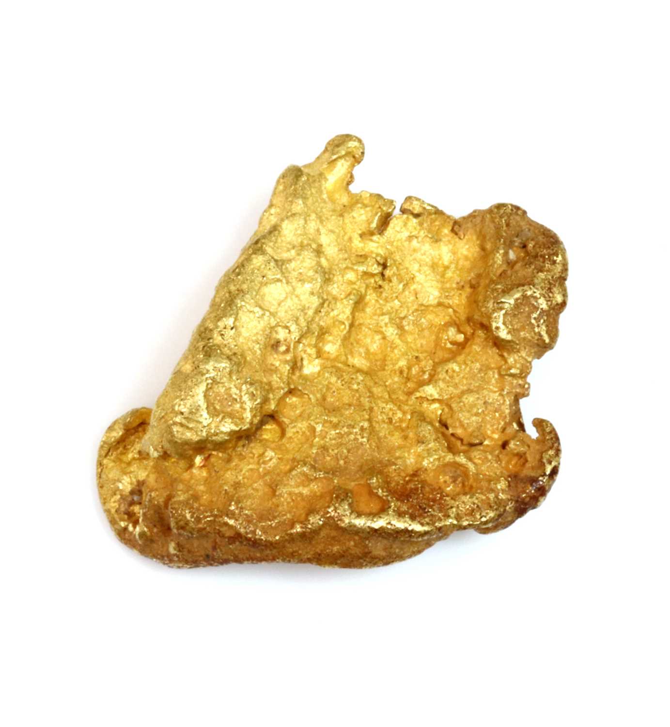Lot 134 - A high carat gold nugget