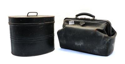 Lot 228 - Two toleware hat boxes