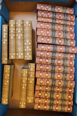 Lot 309 - Bindings - 23 half leather bound books