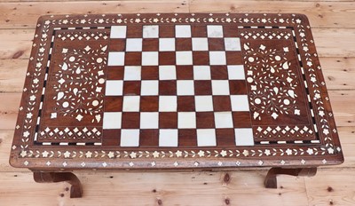 Lot 90 - An Indian low games table