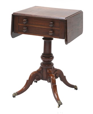 Lot 581 - A Victorian mahogany worktable