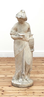 Lot 244A - A marble statue of a classical maiden after the antique