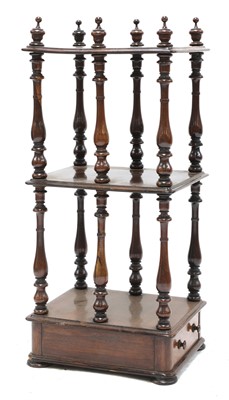 Lot 460 - A Victorian rosewood whatnot