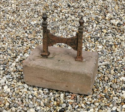 Lot 481 - A vcitorain cast iron boot scraper