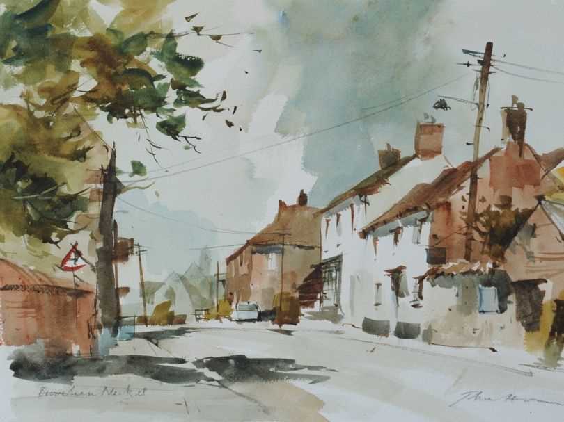 Lot 21 - A watercolour painting by John Hoar of the winner’s house
