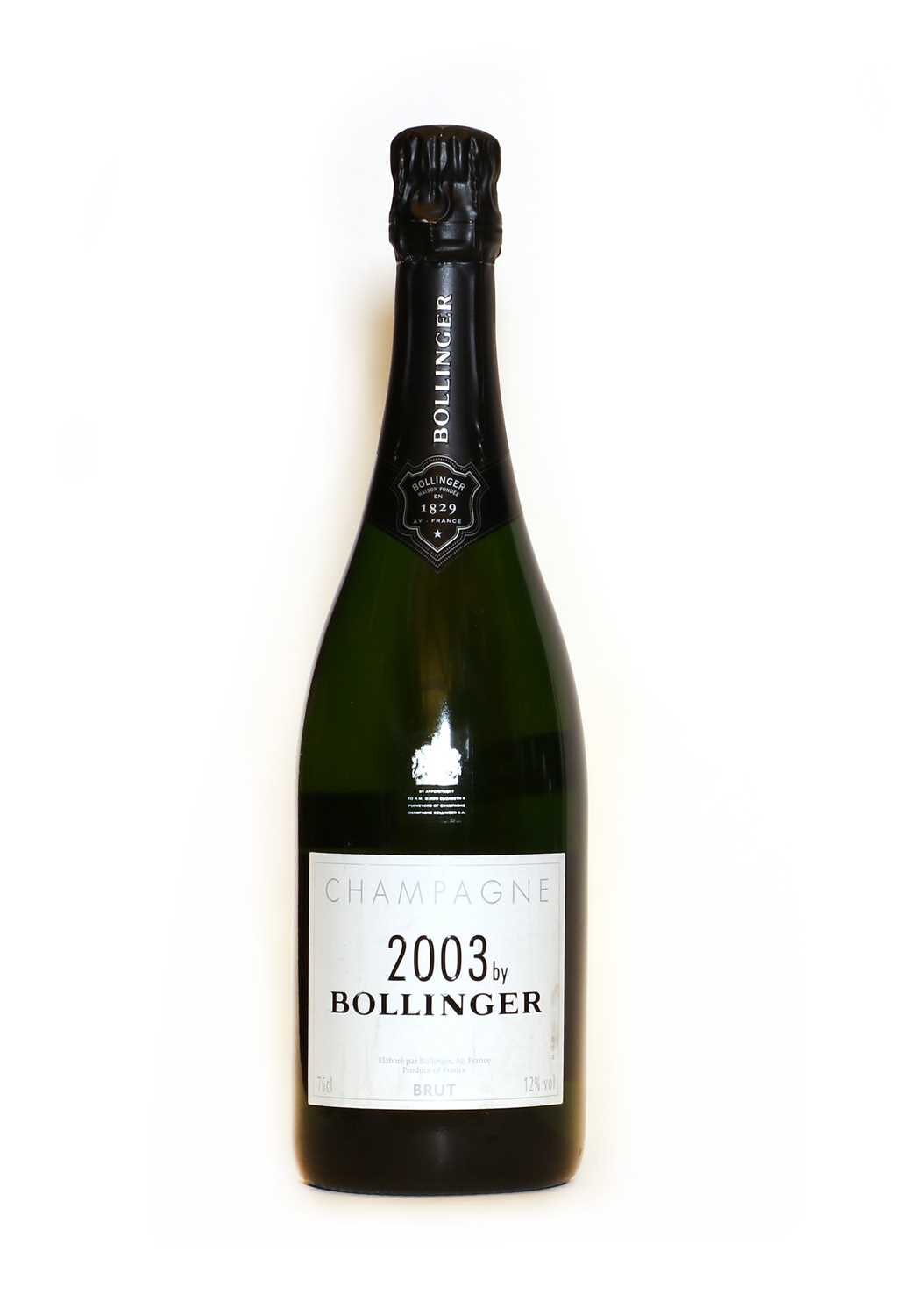 Lot 15 - Bollinger, 2003 by Bollinger, Ay, 2003, one bottle