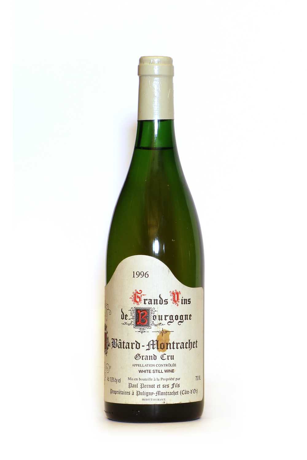 Lot 36 - Batard Montrachet, Grand Cru, Domaine Paul Pernot, 1996, one bottle