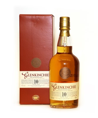 Lot 380 - Glenkinchie, The Edinburgh Malt, Lowland Scotch Whisky, 10 years old, 43% vol, 70cl, one bottle