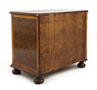 Lot 659 - A William and Mary oyster veneered laburnum and fruitwood inlaid chest of drawers