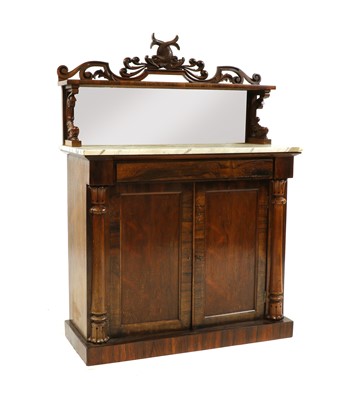 Lot 201 - A Victorian rosewood chiffonier