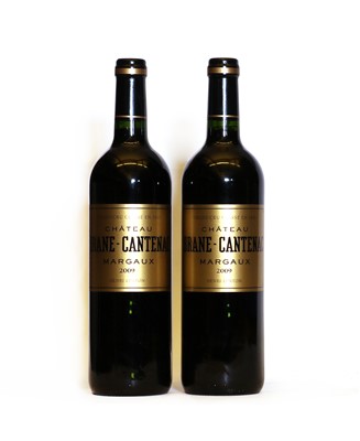 Lot 141 - Chateau Brane Cantenac, 2eme Cru Classe, Margaux, 2009, eight bottles (OWC and one opened OWC)