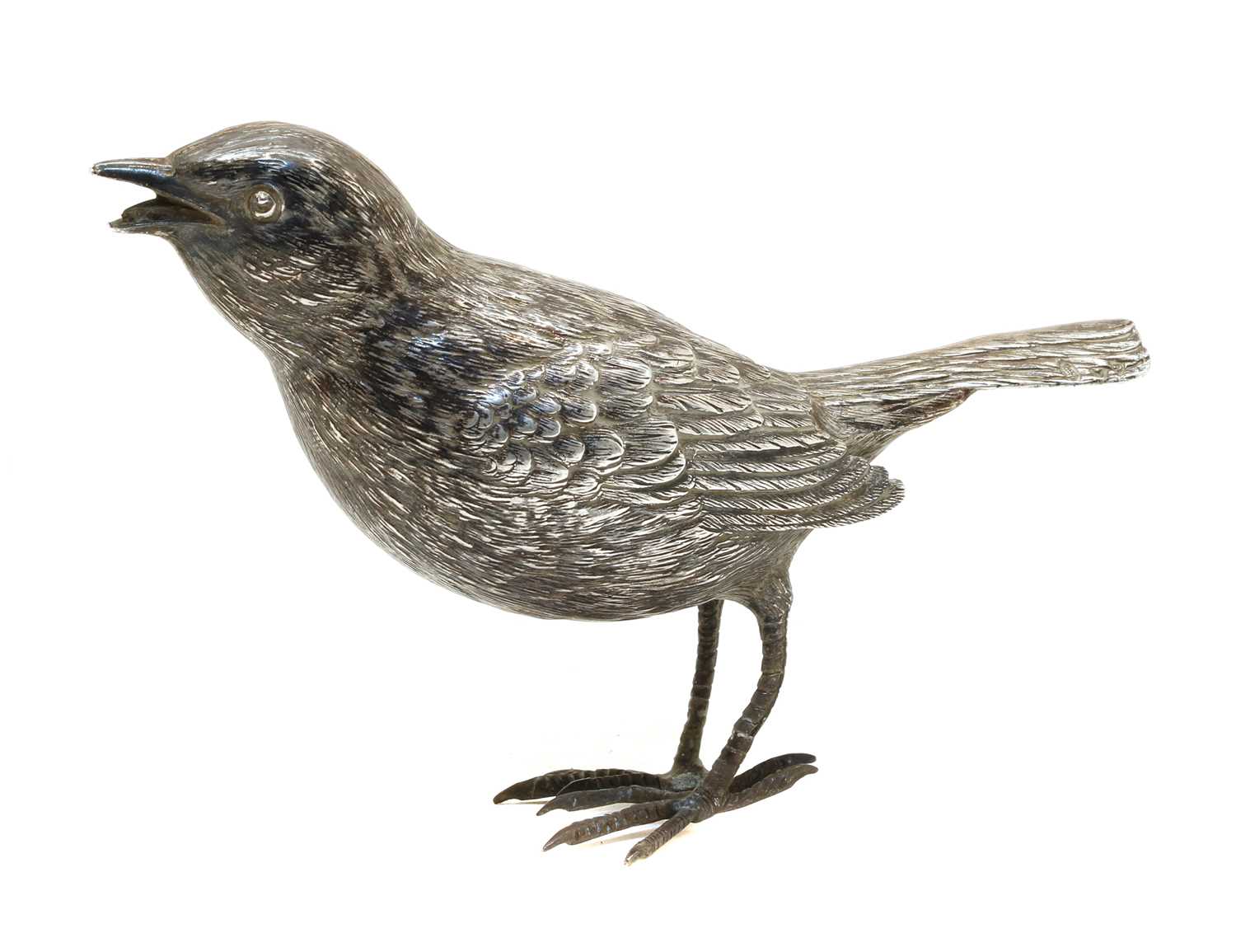 Lot 25 - A continental silver bird