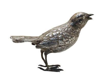 Lot 25 - A continental silver bird