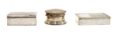 Lot 22 - A collection of three silver boxes