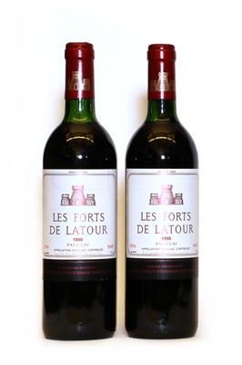 Lot 146 - Les Forts de Latour, Pauillac, 1990, two bottles