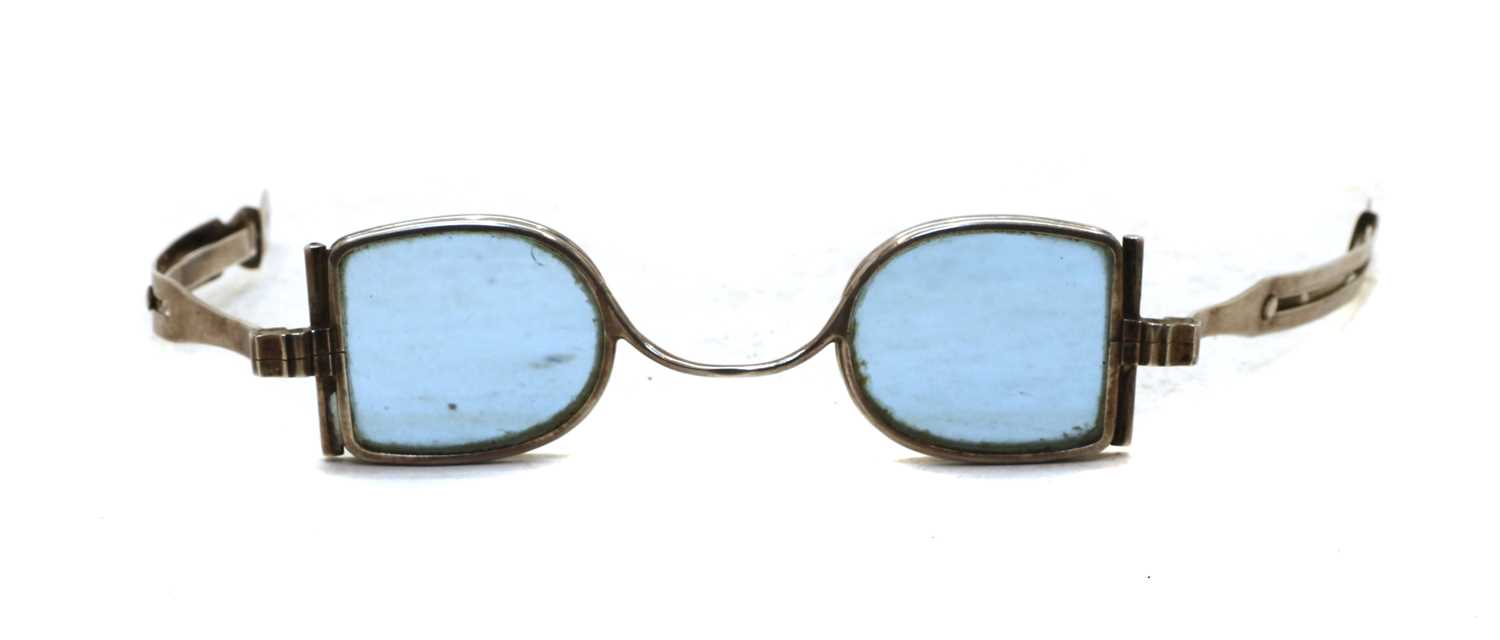 Lot 21 - A pair of early Victorian silver spectacles