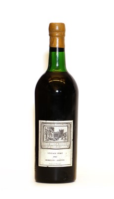 Lot 324 - Rebello Valente, Vintage Port, 1963, one bottle