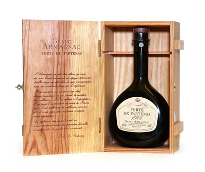 Lot 382 - Ferte de Partenay, Grand Armagnac, 1948, 40% vol, 70cl, one bottle in wooden presentation case