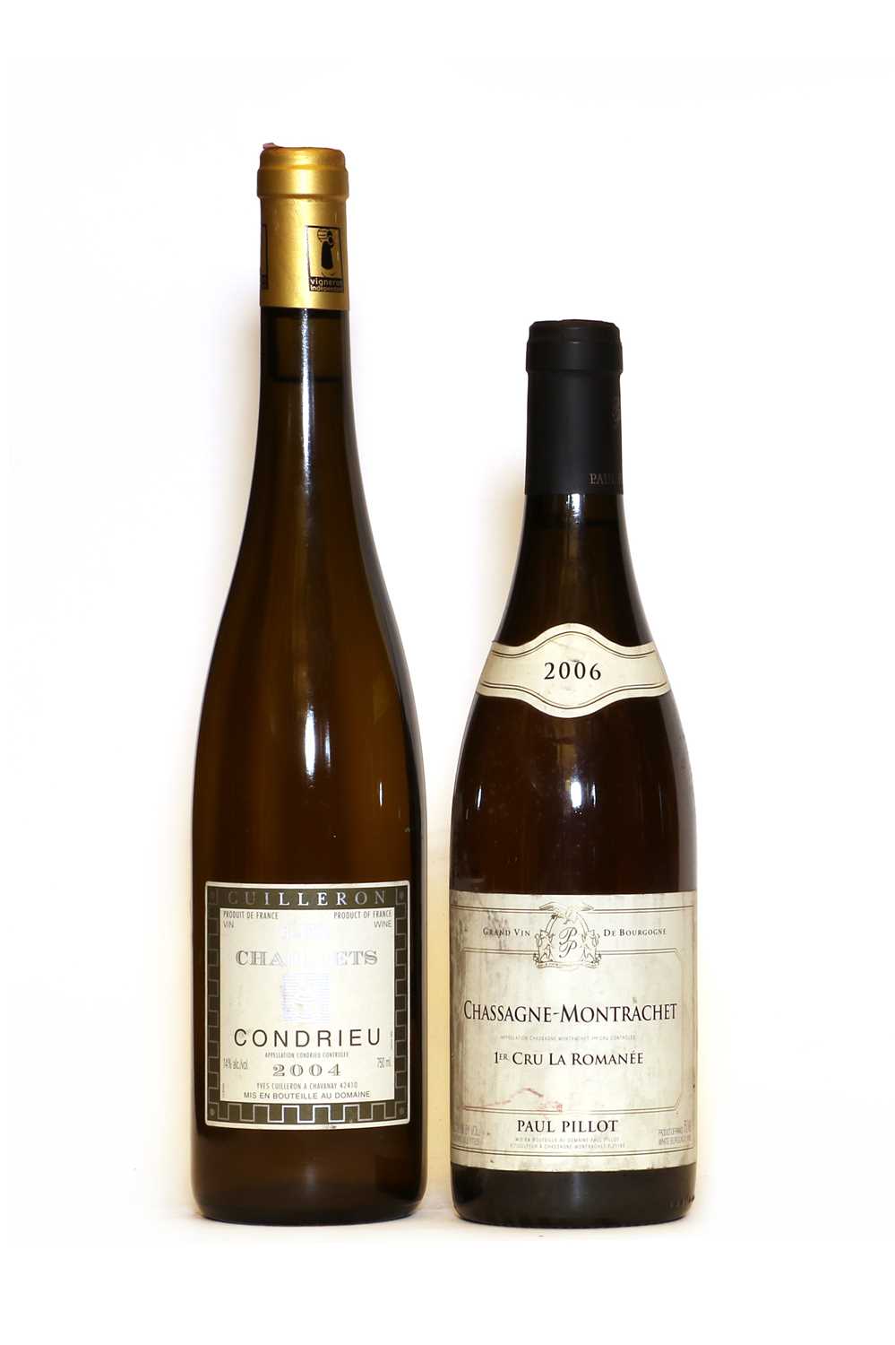 Lot 30 - Chassagne Montrachet, 1er Cru, La Romanee, Paul Pillot, 2006, one bottle and one various other