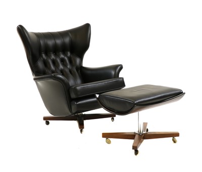Lot 205 - A G-Plan Model 6259 'Blofeld' armchair and footstool