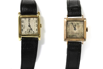 Lot 1532 - A gold Aster mechanical strap watch