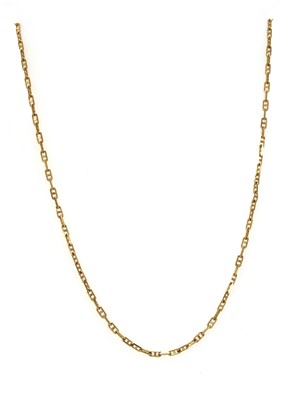 Lot 1139 - A 9ct gold anchor link chain