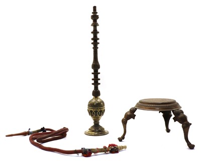 Lot 230 - A fine 19th century Indian hookah pipe