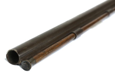 Lot 740 - A single-barrelled percussion shotgun