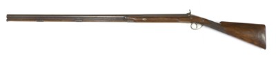 Lot 740 - A single-barrelled percussion shotgun