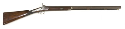 Lot 731 - A single-barrelled percussion 12-bore shotgun