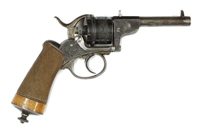 Lot 735 - A good pinfire .31 revolver