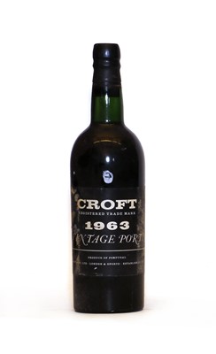 Lot 332 - Croft, Vintage Port, 1963, one bottle