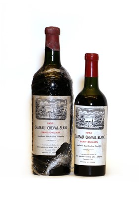 Lot 163 - Chateau Cheval Blanc, Saint Emilion 1er Grand Cru Classe, 1952, one bottle and one half bottle